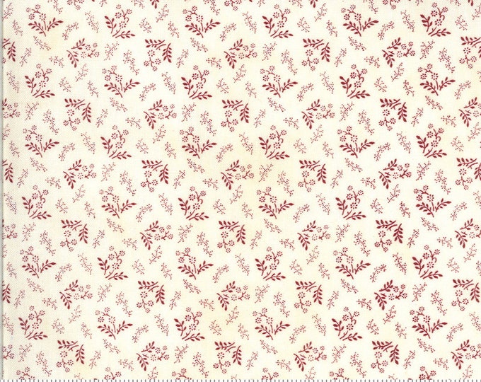 American Gathering Cream Red tiny flowers