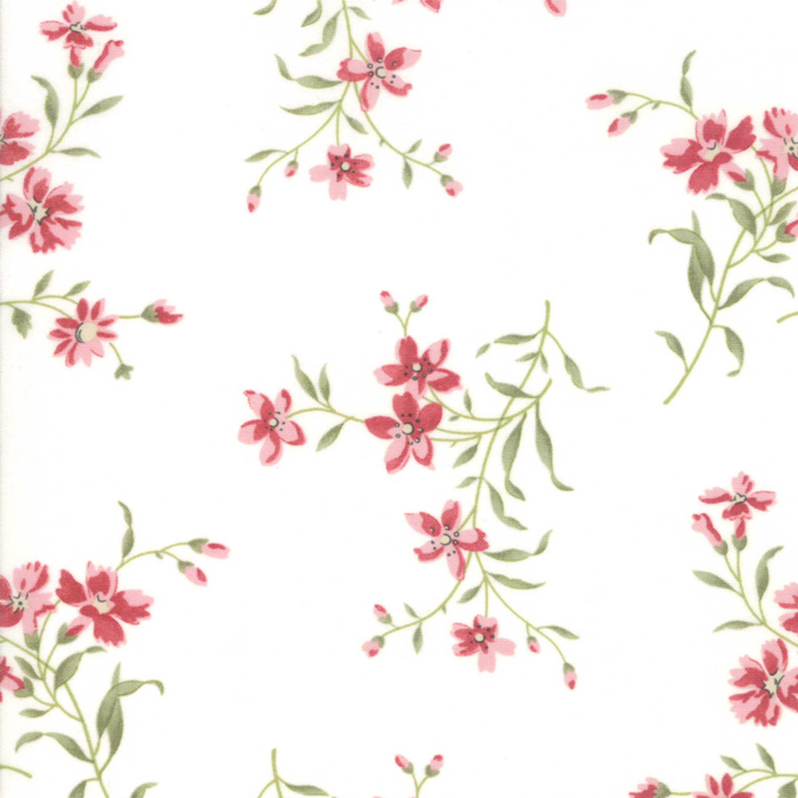 Rue 1800 Porcelain Red Flowers