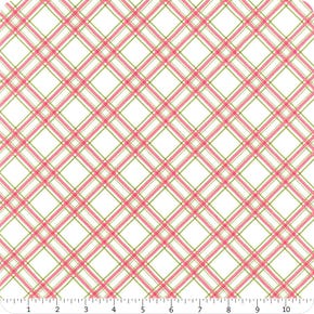KimberBell Basics Diagonal Plaid Pink/Green