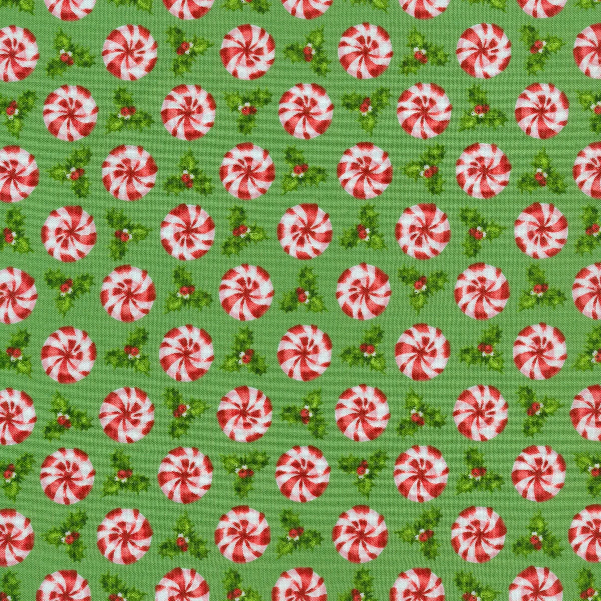 Peppermint Candy Green Multi Peppermint Holly