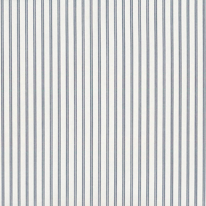 Nantucket Summer Cream Navy stripes