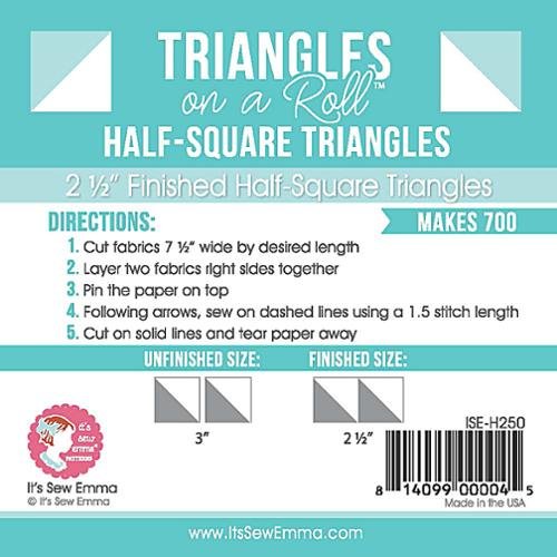 Triangle on a Roll Half Sq 2.5"